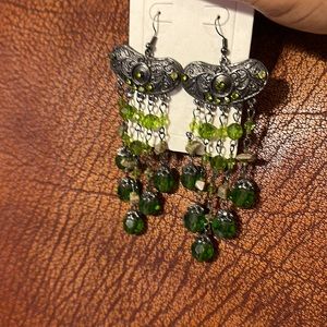 UNIQUE GORGEOUS VINTAGE WOMEN RARE EARRINGS